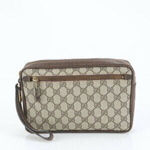 Gucci GG Supreme Sherry leather clutch Shoulder bag